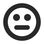 Neutral Face SVG Icon
